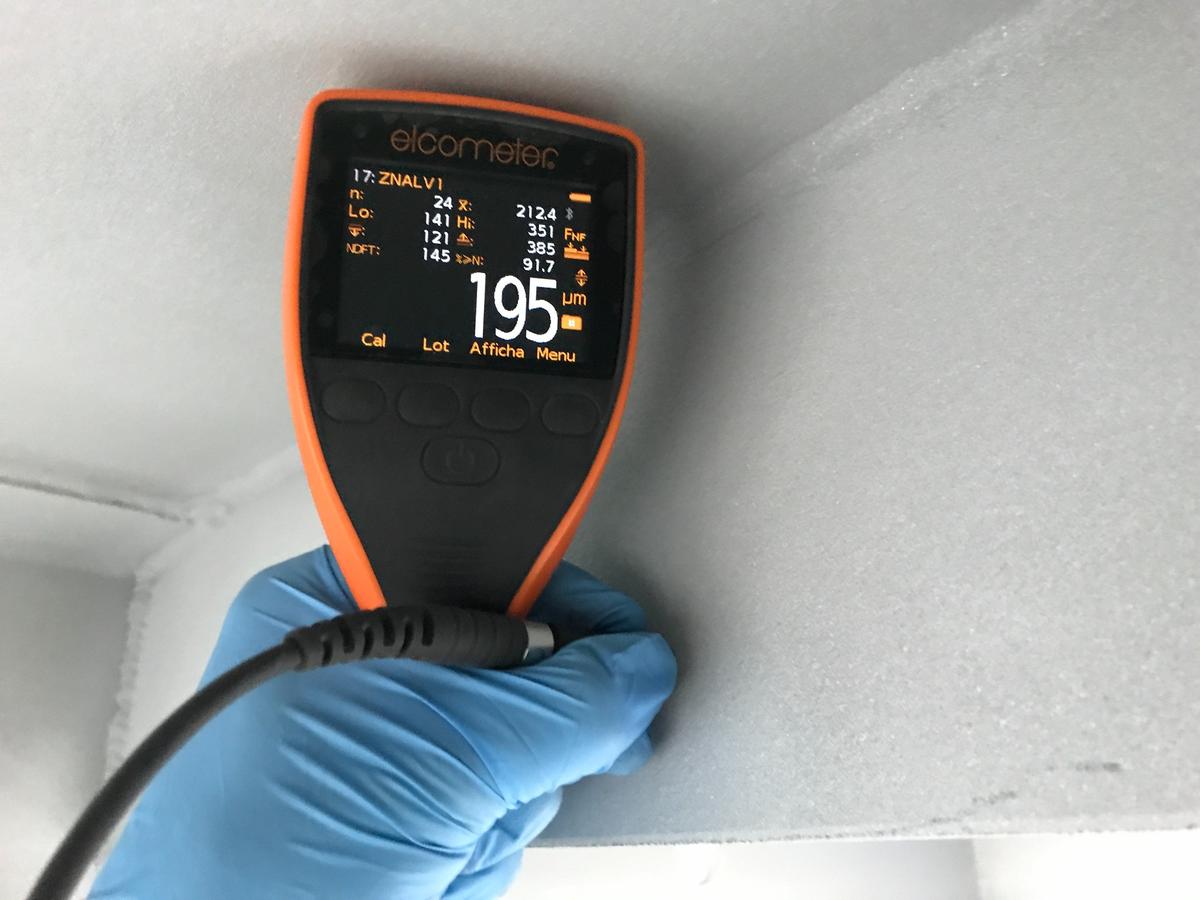 Mesure de l'épaisseur de métallisation thermique